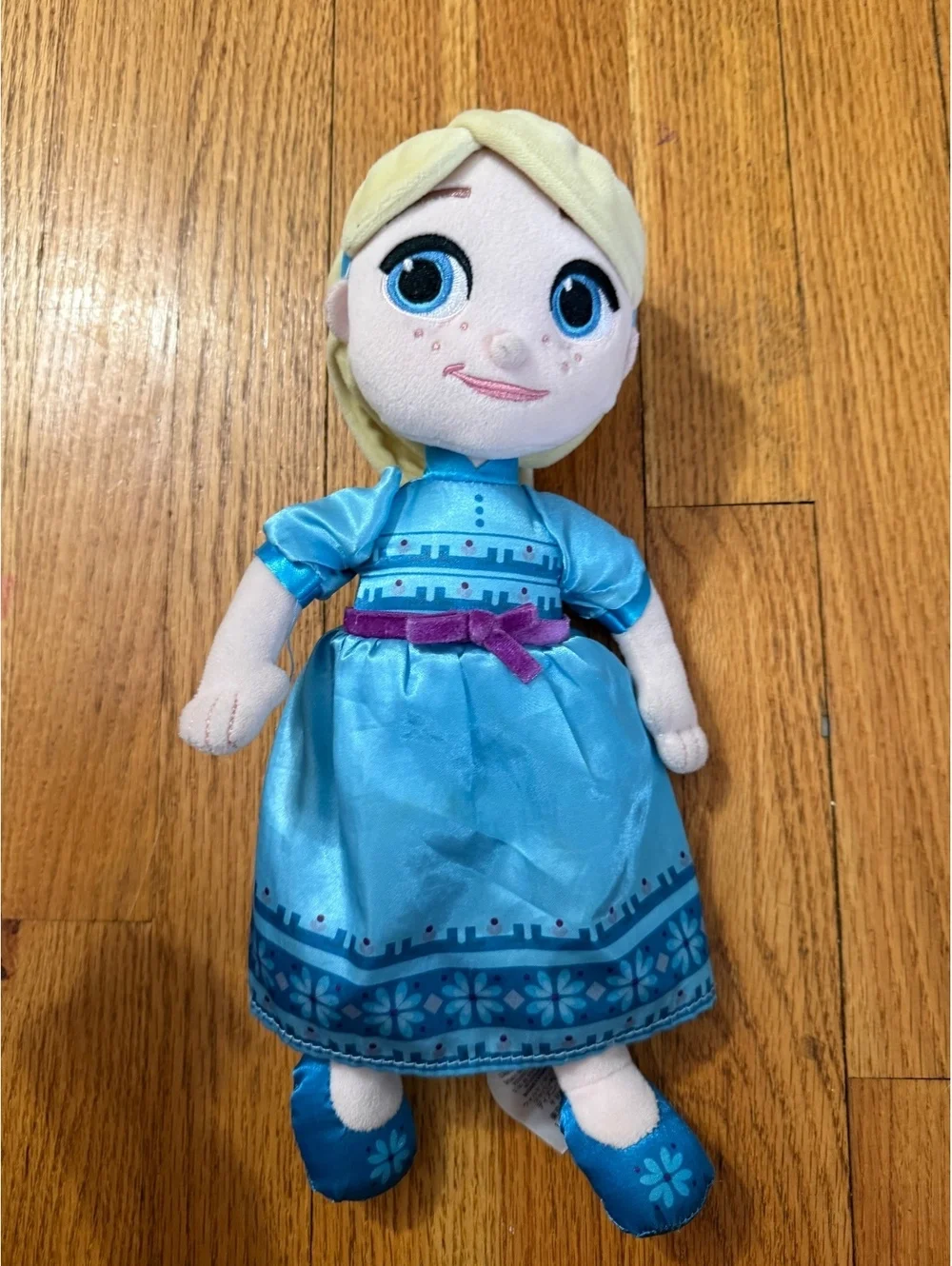 Disney Frozen Elsa Plush Doll in Blue Dress, 12 Inches